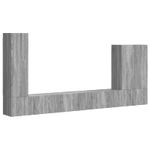 Casa si Gradina - Mobilier - Seturi de mobilier - Seturi living - Set de mobilier 6 pcs, Gri Sonoma - Infinity.ro