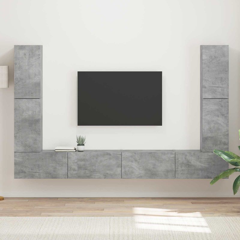 Casa si Gradina - Mobilier - Seturi de mobilier - Seturi living - Set de mobilier 4 pcs, Gri din beton - Infinity.ro
