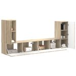 Casa si Gradina - Mobilier - Seturi de mobilier - Seturi living - Set de mobilier 4 pcs, Stejar Sonoma - Infinity.ro
