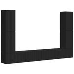 Casa si Gradina - Mobilier - Seturi de mobilier - Seturi living - Set de mobilier 4 pcs, Negru - Infinity.ro