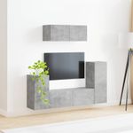 Casa si Gradina - Mobilier - Seturi de mobilier - Seturi living - Set de mobilier 4 pcs, Gri din beton - Infinity.ro