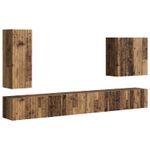 Casa si Gradina - Mobilier - Seturi de mobilier - Seturi living - Set de mobilier 6 pcs, Lemn Vechi - Infinity.ro
