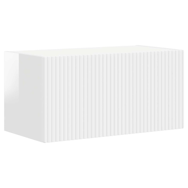 Casa si Gradina - Mobilier - Seturi de mobilier - Seturi living - Set de mobilier 4 pcs, Alb lucios - Infinity.ro