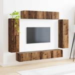 Casa si Gradina - Mobilier - Seturi de mobilier - Seturi living - Set de mobilier 4 pcs, Lemn Vechi - Infinity.ro