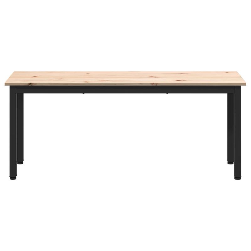 Casa si Gradina - Mobilier - Canapele si coltare - Banchete - Banca natural 110 x 35 x 45 cm Lemn de pin masiv - Infinity.ro
