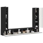 Casa si Gradina - Mobilier - Seturi de mobilier - Seturi living - Set de mobilier 4 pcs, Negru - Infinity.ro