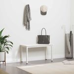 Casa si Gradina - Mobilier - Canapele si coltare - Banchete - Banca Alb 80 x 35 x 45 cm Lemn de pin masiv - Infinity.ro