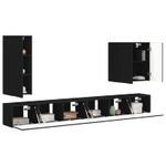 Casa si Gradina - Mobilier - Seturi de mobilier - Seturi living - Set de mobilier 6 pcs, Negru - Infinity.ro