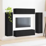 Casa si Gradina - Mobilier - Seturi de mobilier - Seturi living - Set de mobilier 4 pcs, Negru - Infinity.ro