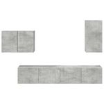 Casa si Gradina - Mobilier - Seturi de mobilier - Seturi living - Set de mobilier 4 pcs, Gri din beton - Infinity.ro