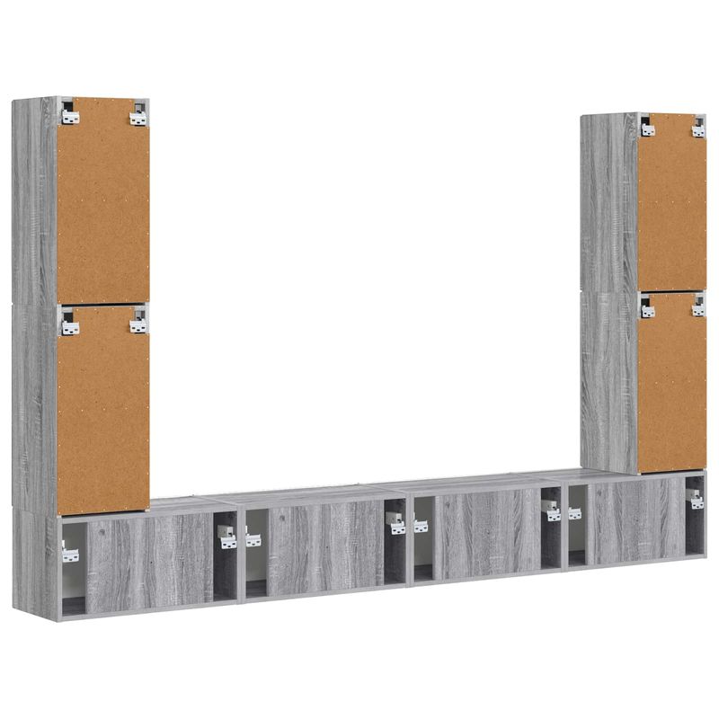 Casa si Gradina - Mobilier - Seturi de mobilier - Seturi living - Set de mobilier 4 pcs, Gri Sonoma - Infinity.ro
