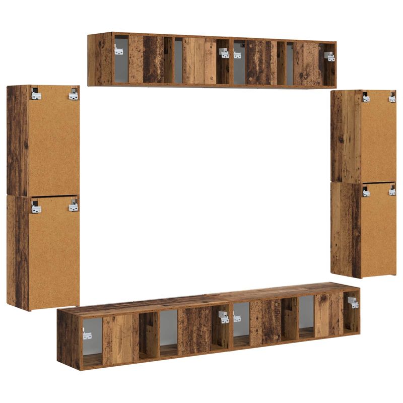 Casa si Gradina - Mobilier - Seturi de mobilier - Seturi living - Set de mobilier 4 pcs, Lemn Vechi - Infinity.ro