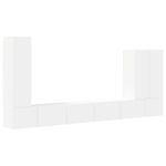 Casa si Gradina - Mobilier - Seturi de mobilier - Seturi living - Set de mobilier 6 pcs, Alb - Infinity.ro
