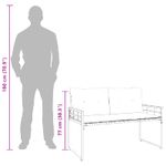 Casa si Gradina - Gradina si terasa - Mobilier exterior - Bancute de gradina - Banca cu strat din lemn cu perna Turcoaz 114 x 55 x 77 cm - Infinity.ro