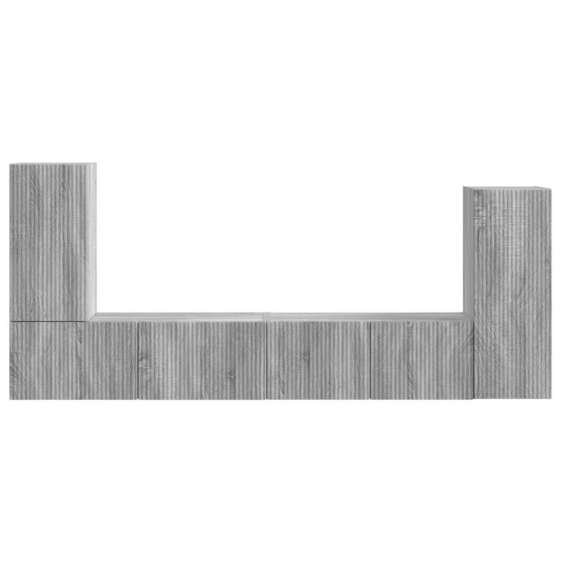 Casa si Gradina - Mobilier - Seturi de mobilier - Seturi living - Set de mobilier 4 pcs, Gri Sonoma - Infinity.ro