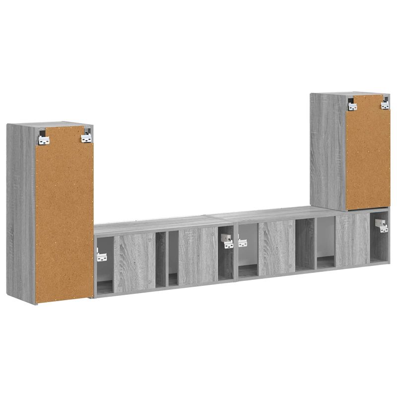Casa si Gradina - Mobilier - Seturi de mobilier - Seturi living - Set de mobilier 4 pcs, Gri Sonoma - Infinity.ro