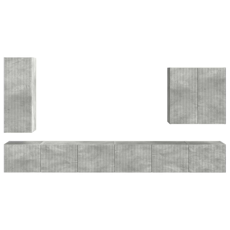 Casa si Gradina - Mobilier - Seturi de mobilier - Seturi living - Set de mobilier 6 pcs, Gri din beton - Infinity.ro