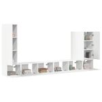 Casa si Gradina - Mobilier - Seturi de mobilier - Seturi living - Set de mobilier 6 pcs, Alb - Infinity.ro