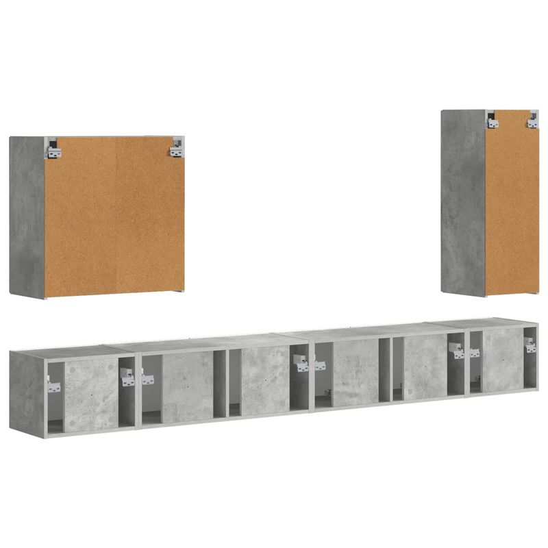Casa si Gradina - Mobilier - Seturi de mobilier - Seturi living - Set de mobilier 6 pcs, Gri din beton - Infinity.ro