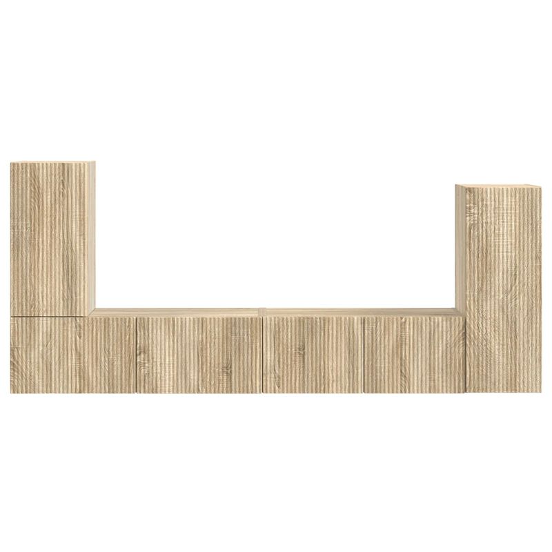 Casa si Gradina - Mobilier - Seturi de mobilier - Seturi living - Set de mobilier 4 pcs, Stejar Sonoma - Infinity.ro