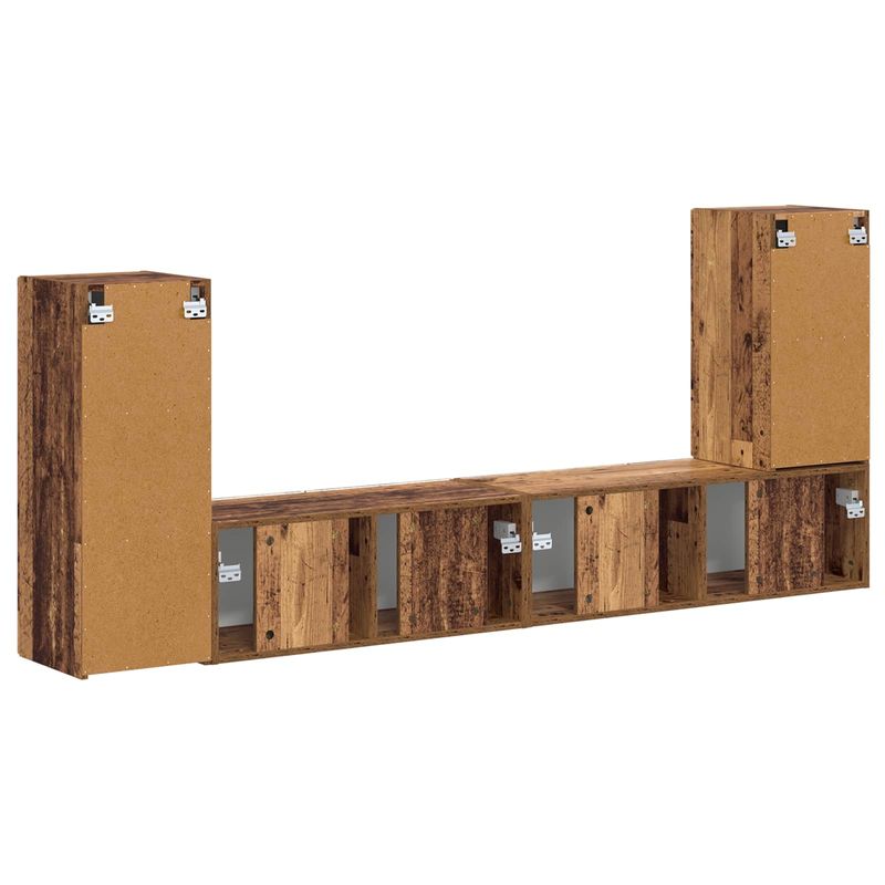 Casa si Gradina - Mobilier - Seturi de mobilier - Seturi living - Set de mobilier 4 pcs, Lemn Vechi - Infinity.ro