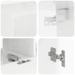 Casa si Gradina - Mobilier - Seturi de mobilier - Seturi living - Set de mobilier 6 pcs, Alb lucios - Infinity.ro