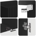 Casa si Gradina - Mobilier - Seturi de mobilier - Seturi living - Set de mobilier 4 pcs, Negru - Infinity.ro