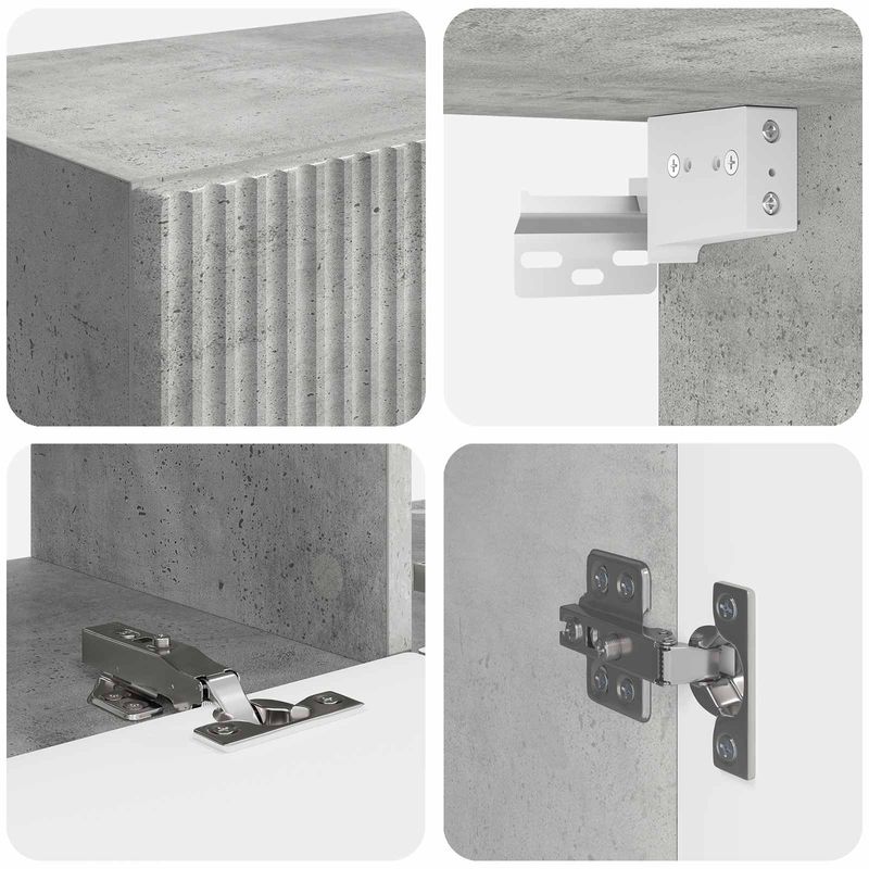 Casa si Gradina - Mobilier - Seturi de mobilier - Seturi living - Set de mobilier 6 pcs, Gri din beton - Infinity.ro