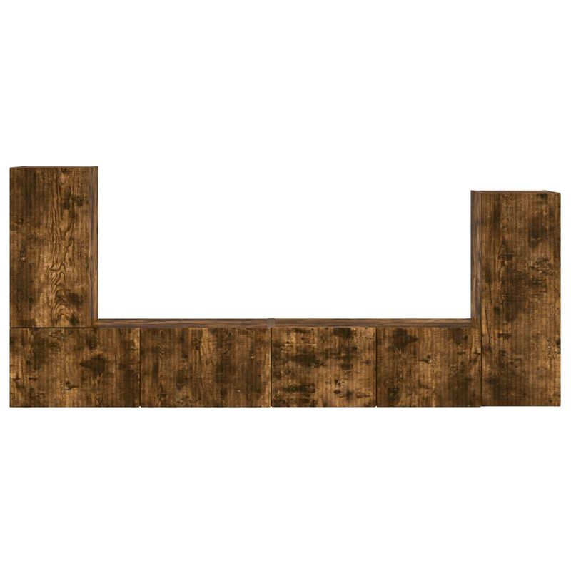 Casa si Gradina - Mobilier - Seturi de mobilier - Seturi living - Set de mobilier 4 pcs, Stejar fumuriu - Infinity.ro