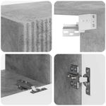 Casa si Gradina - Mobilier - Seturi de mobilier - Seturi living - Set de mobilier 4 pcs, Gri din beton - Infinity.ro