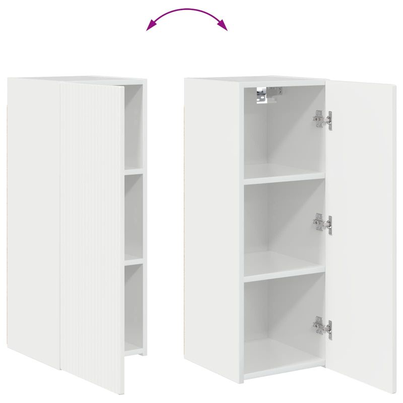 Casa si Gradina - Mobilier - Seturi de mobilier - Seturi living - Set de mobilier 6 pcs, Alb lucios - Infinity.ro