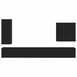 Casa si Gradina - Mobilier - Seturi de mobilier - Seturi living - Set de mobilier 6 pcs, Negru - Infinity.ro
