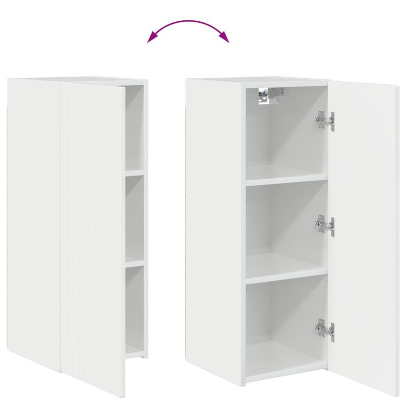 Casa si Gradina - Mobilier - Seturi de mobilier - Seturi living - Set de mobilier 4 pcs, Alb lucios - Infinity.ro