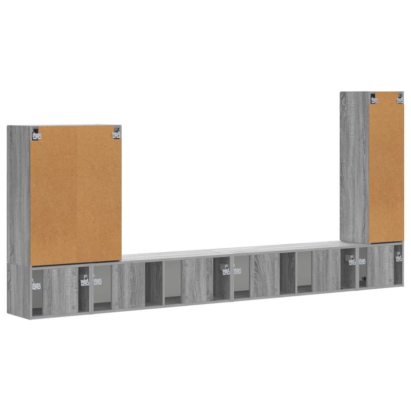 Casa si Gradina - Mobilier - Seturi de mobilier - Seturi living - Set de mobilier 6 pcs, Gri Sonoma - Infinity.ro