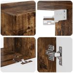 Casa si Gradina - Mobilier - Seturi de mobilier - Seturi living - Set de mobilier 4 pcs, Stejar fumuriu - Infinity.ro