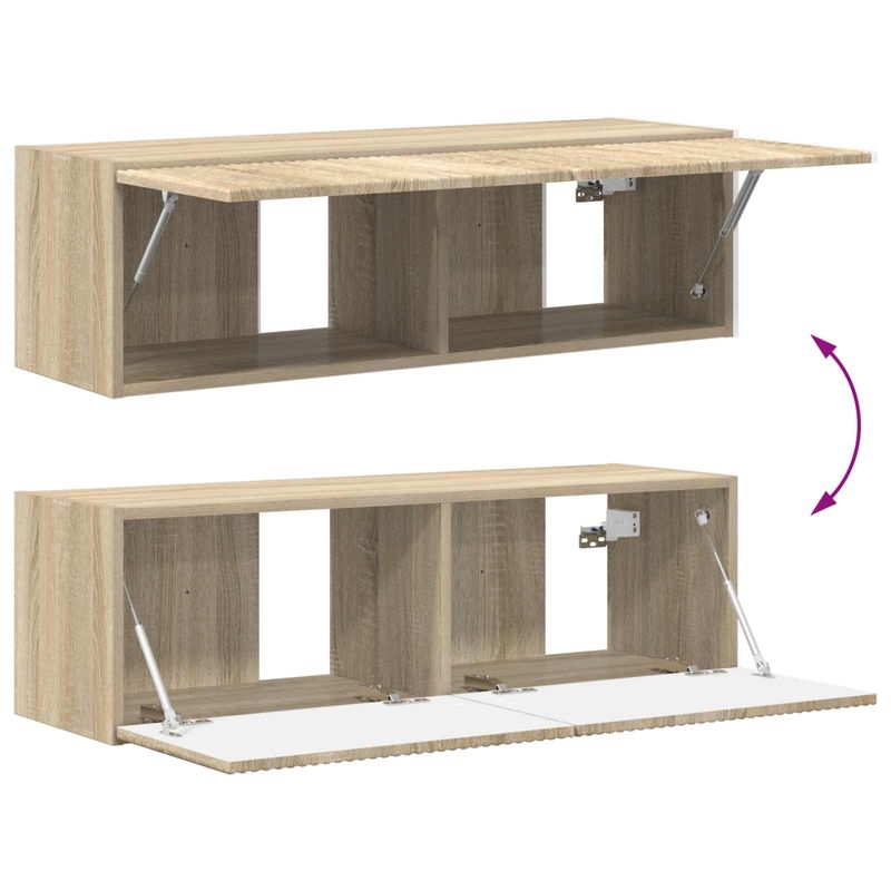 Casa si Gradina - Mobilier - Seturi de mobilier - Seturi living - Set de mobilier 4 pcs, Stejar Sonoma - Infinity.ro