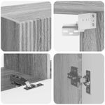 Casa si Gradina - Mobilier - Seturi de mobilier - Seturi living - Set de mobilier 6 pcs, Gri Sonoma - Infinity.ro