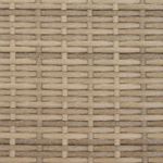 Casa si Gradina - Gradina si terasa - Mobilier exterior - Bancute de gradina - Banca cu perna Bej si alb crem 115 x 65 x 72 cm Ratan - Infinity.ro