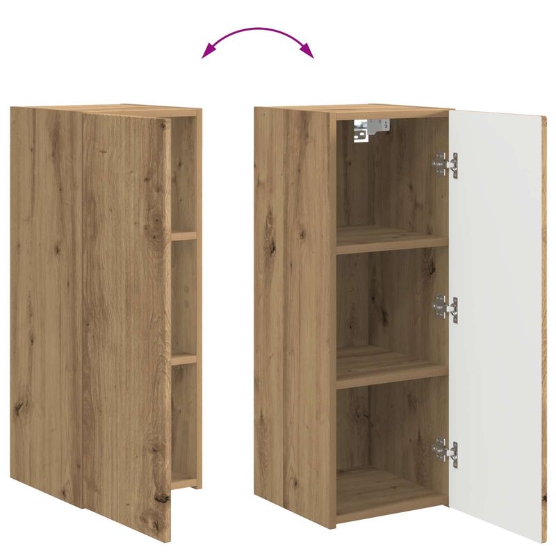 Casa si Gradina - Mobilier - Seturi de mobilier - Seturi living - Set de mobilier 4 pcs, Stejar Artizanal - Infinity.ro