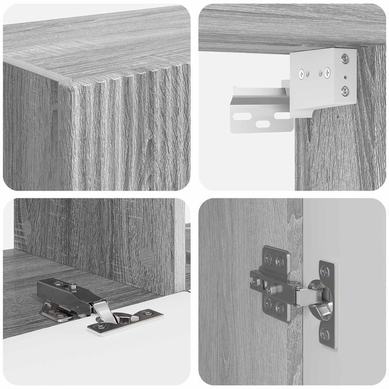 Casa si Gradina - Mobilier - Seturi de mobilier - Seturi living - Set de mobilier 6 pcs, Gri Sonoma - Infinity.ro