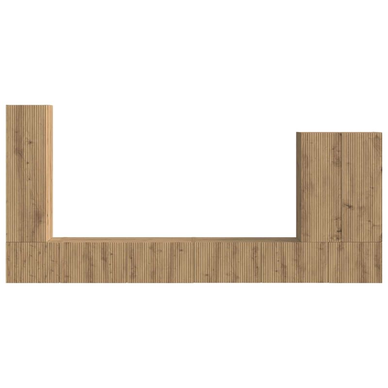 Casa si Gradina - Mobilier - Seturi de mobilier - Seturi living - Set de mobilier 6 pcs, Stejar Artizanal - Infinity.ro