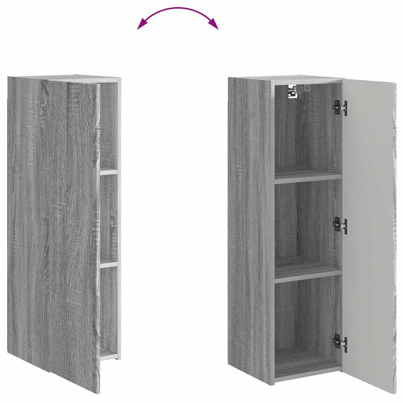 Casa si Gradina - Mobilier - Seturi de mobilier - Seturi living - Set de mobilier 6 pcs, Gri Sonoma - Infinity.ro