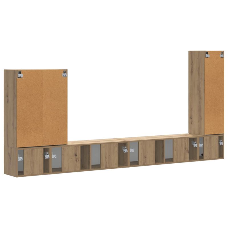 Casa si Gradina - Mobilier - Seturi de mobilier - Seturi living - Set de mobilier 6 pcs, Stejar Artizanal - Infinity.ro