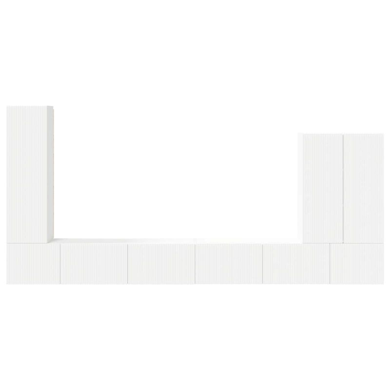 Casa si Gradina - Mobilier - Seturi de mobilier - Seturi living - Set de mobilier 6 pcs, Alb - Infinity.ro