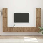 Casa si Gradina - Mobilier - Seturi de mobilier - Seturi living - Set de mobilier 4 pcs, Stejar Artizanal - Infinity.ro
