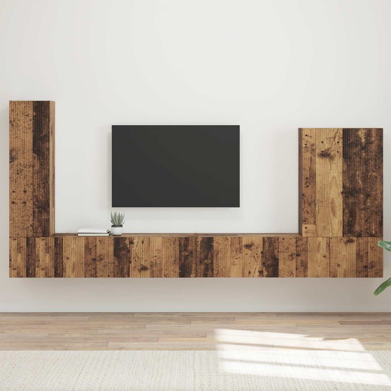 Casa si Gradina - Mobilier - Seturi de mobilier - Seturi living - Set de mobilier 6 pcs, Lemn Vechi - Infinity.ro