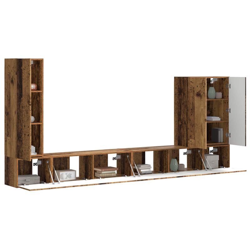 Casa si Gradina - Mobilier - Seturi de mobilier - Seturi living - Set de mobilier 6 pcs, Lemn Vechi - Infinity.ro