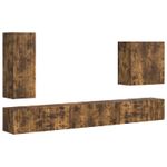 Casa si Gradina - Mobilier - Seturi de mobilier - Seturi living - Set de mobilier 6 pcs, Stejar fumuriu - Infinity.ro