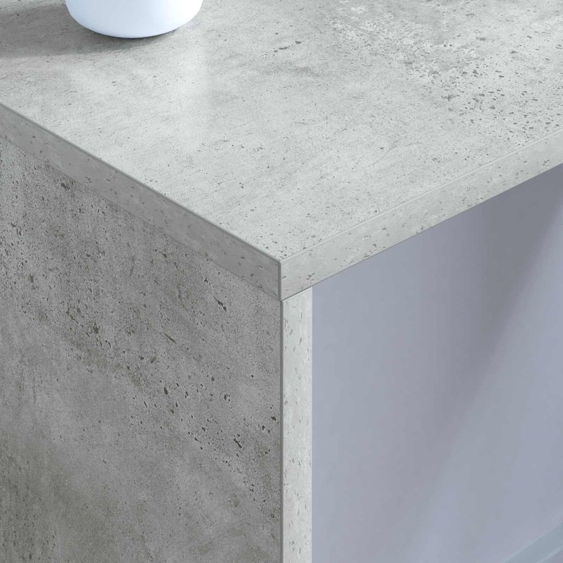 Casa si Gradina - Mobilier - Mese si birouri - Birouri - Birou montat pe perete Pe perete Gri din beton 80 x 45 x 30 cm - Infinity.ro