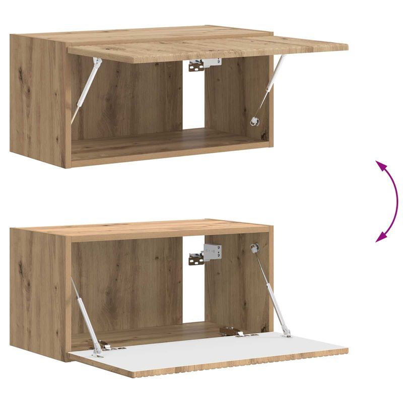 Casa si Gradina - Mobilier - Seturi de mobilier - Seturi living - Set de mobilier 4 pcs, Stejar Artizanal - Infinity.ro